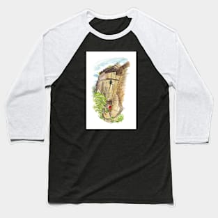 Climbing Watercolour - Hospital Flats Baseball T-Shirt